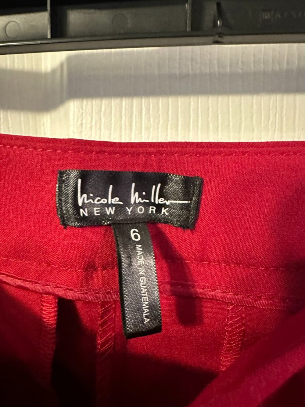 Nicole Miller New York Red Trousers. Size 6.  NWT - Picture 2 of 7